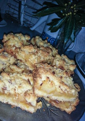 Una foto de Crumble de manzana