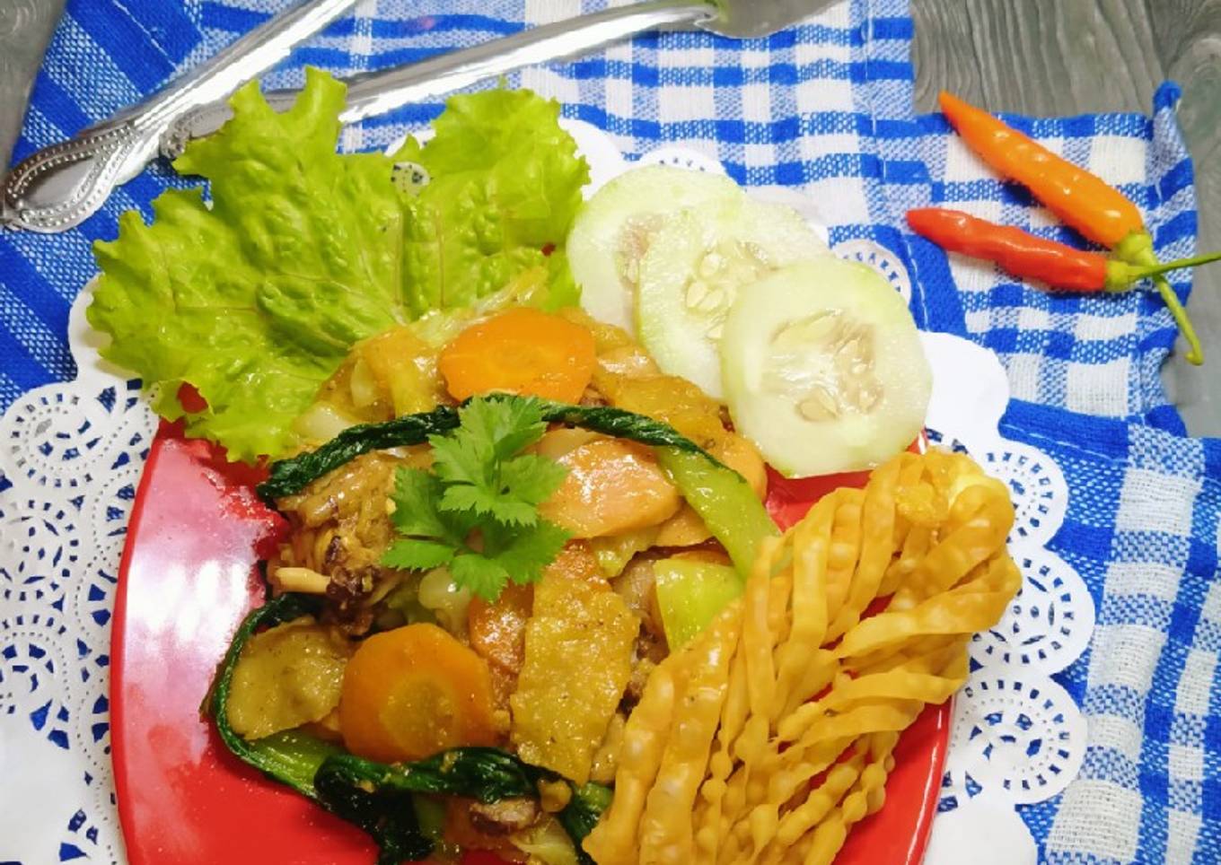 Capcay sayur sosis