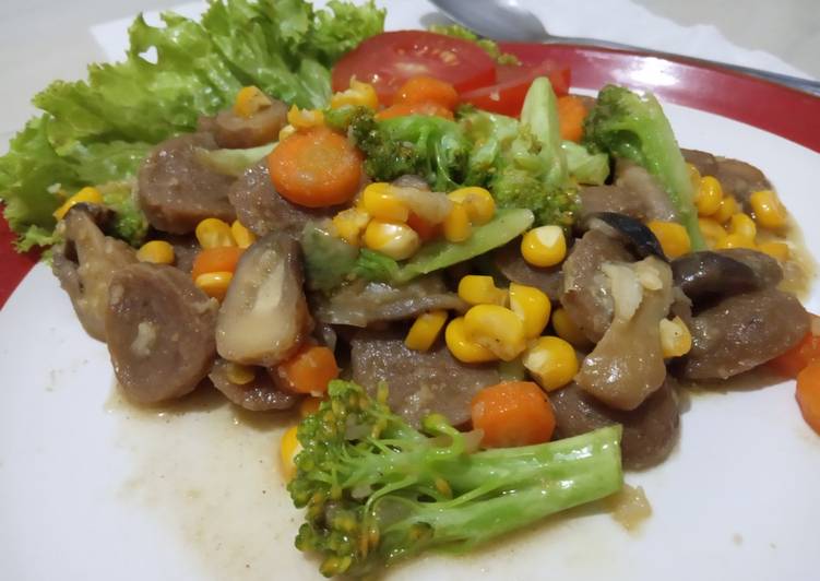 Resep Oseng bakso brokoli campur&#34; yang Sempurna