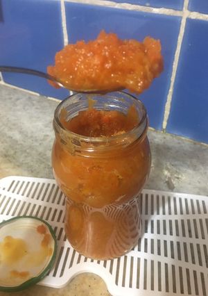 Una foto de Mermelada de zanahoria, naranja y mandarina