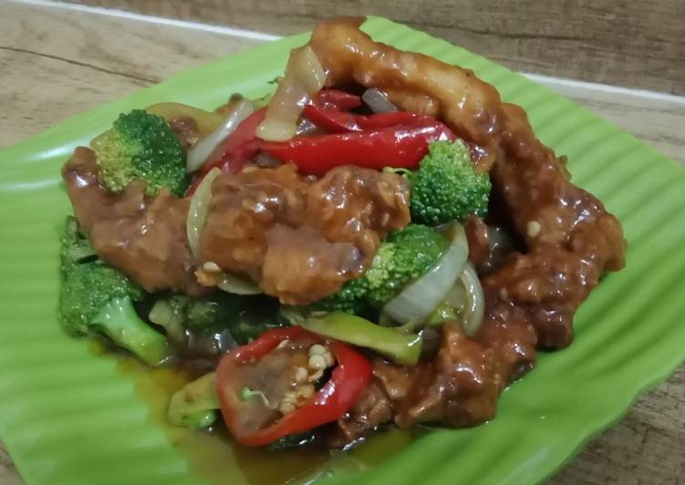 Cah ayam brokoli
