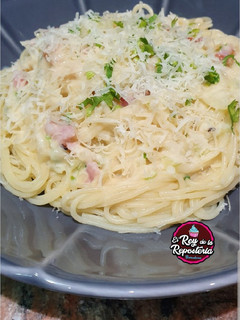 Una foto de Salsa Alfredo con tropezones de bacon