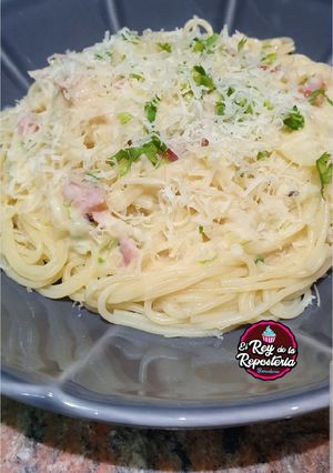 Una foto de Salsa Alfredo con tropezones de bacon
