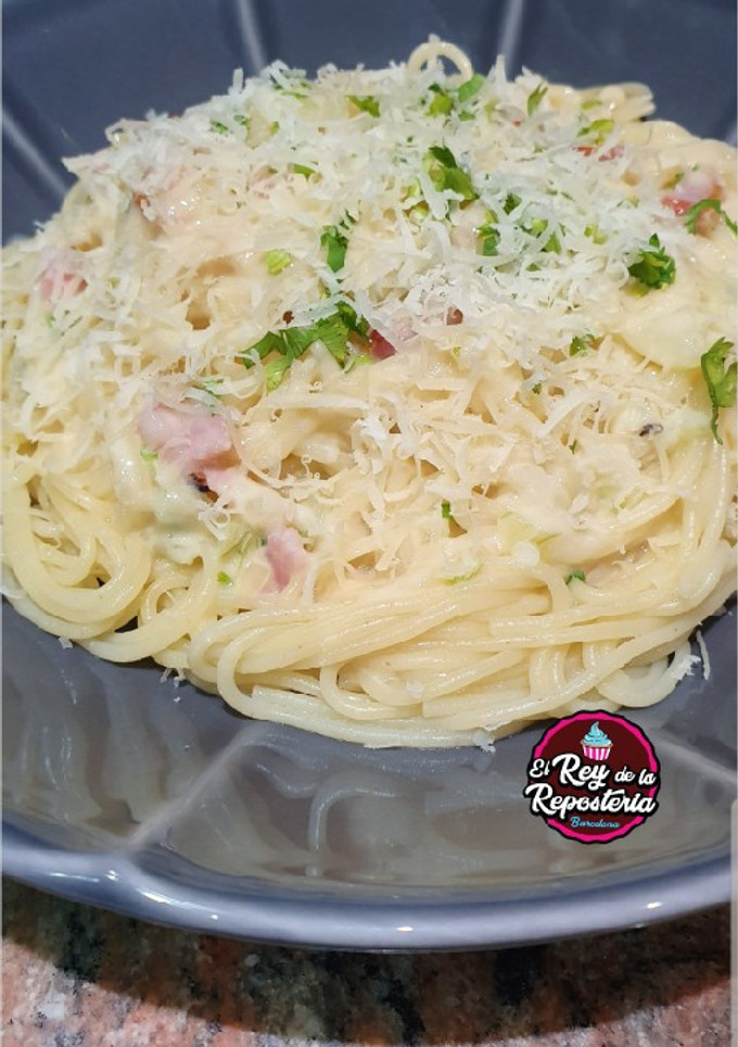 Una foto de Salsa Alfredo con tropezones de bacon