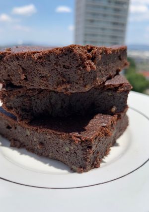 Una foto de Brownies deliciosos sin azúcar