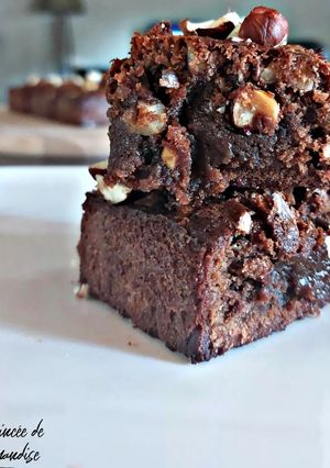 Une photo de Brownie noisette