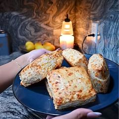 A picture of Cheddar Chive Biscuits.