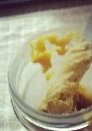 Una foto de Mantequilla de maní casera