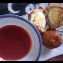 A picture of Fried Egg Balls.