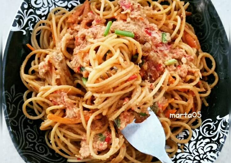 Cara Mudah Menyiapkan Mie Gomak Siram Bumbu Kacang #PR_dibumbukacangin Super Enak