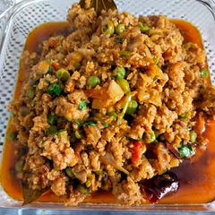 A picture of Mutton keema matar.
