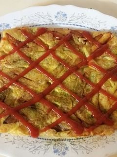 عکسی از دستور سیب زمینی سرخ کرده و تخم مرغ