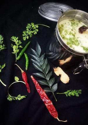 A picture of My best ever summer special curd rice.