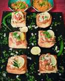 Pav Bhaji Bruschetta - A feast for an eye