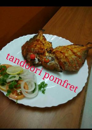 A picture of Tandoori pomfret.