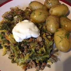 A picture of Mince and cabbage stew.