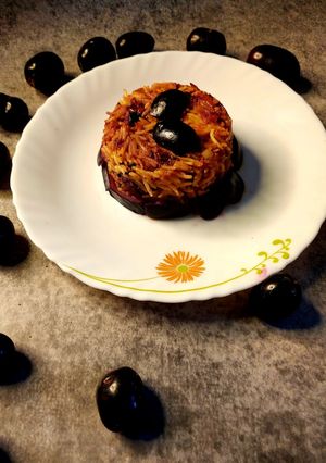 A picture of Jamun Rice (tangy flavour).