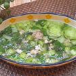 Canh cải thìa thịt xay nấu nhanh