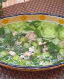 Canh cải thìa thịt xay nấu nhanh