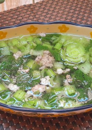 Hình của món Canh cải thìa thịt xay nấu nhanh.