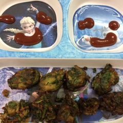 A picture of Palak veggie fitters.