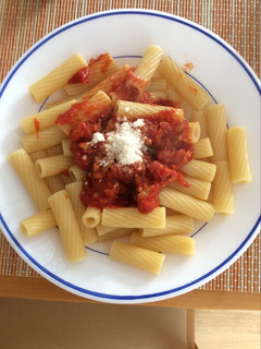 Una foto de Pasta bolognesa