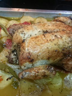 Una foto de Pollo al Horno Con Cerveza