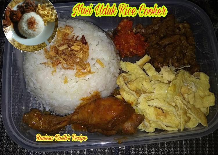 Resep Nasi Uduk Rice Cooker Lengkap Dengan Resep Lauk👍🏼, Enak