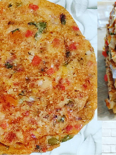 A picture of Leftover Bread and Sooji Uttapam Recipe.