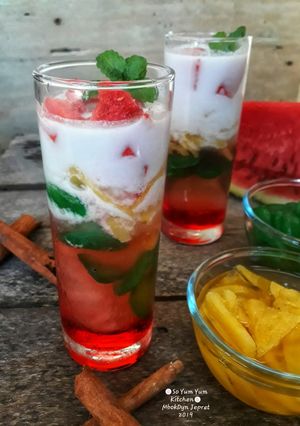 Foto resep Es Buah Santan