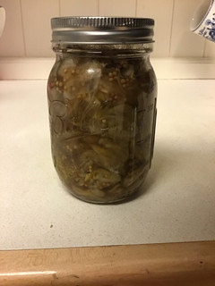 A picture of Sweet pickled cucumbers. #mycookbook.