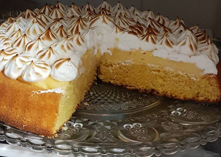 Bizcocho de crema de lim贸n 馃崑 y merengue