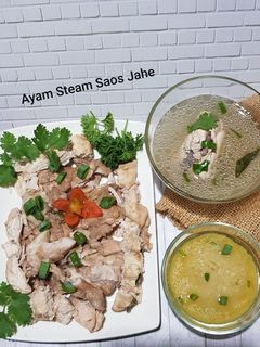 Foto resep Ayam Steam Saos Jahe