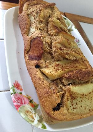 Una foto de Budín proteico de Manzana