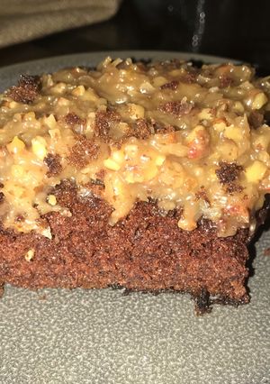 A picture of German Chocolate Cake.
