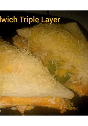 Foto resep 25. Sandwich Triple Layer ala film koki koki cilik