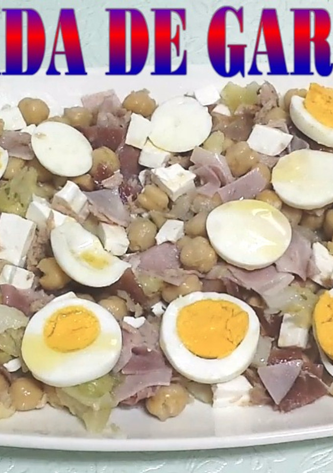 Una foto de Ensalada de garbanzos (rápida)