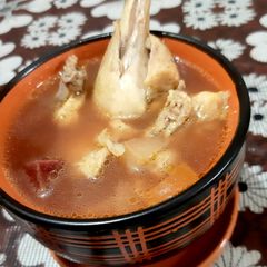 A picture of Chicken soup.