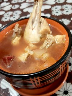 A picture of Chicken soup.