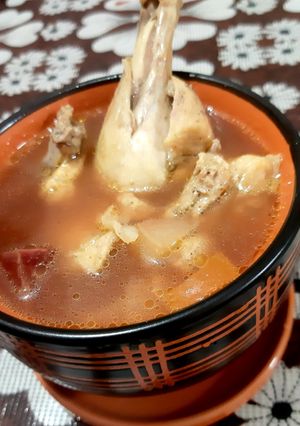 A picture of Chicken soup.