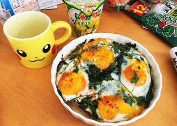 Ultimate Prepare Recipe Baked eggs on seasonal greens and prosciutto Most Delicious
