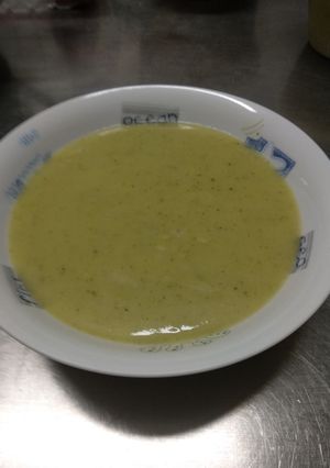 Una foto de Puré de calabacín con aceite de oliva
