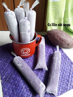 Foto resep Es lilin ubi ungu