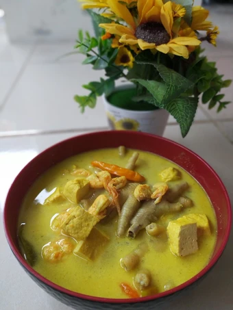 Langkah Gampang Membikin Resep Gulai udang tahu ceker yang Uenak Anti Ribet, Lezat Sekali