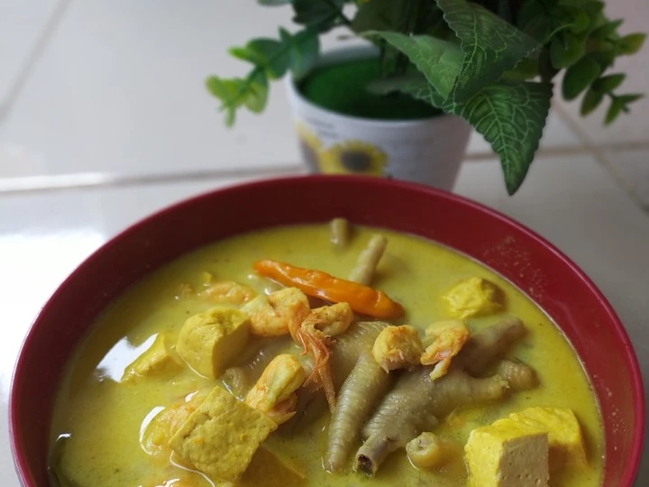 Langkah Gampang Membikin Resep Gulai udang tahu ceker yang Uenak Anti Ribet, Lezat Sekali