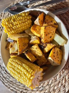 Una foto de Papas y calabaza en freidora de aire 🤪🤪🤪