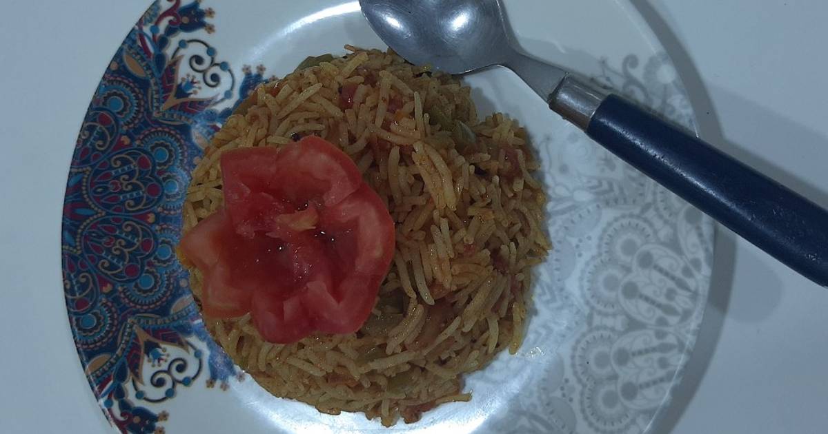 Jain tomato rice Recipe by Komal Shah Cookpad