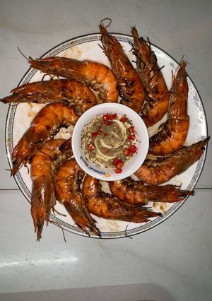 Hình của món Tôm Sú Nướng Muối Ớt.