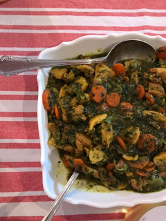 Una foto de Pollo al curry con verduras
