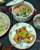 Bún hải sản nấm rơm